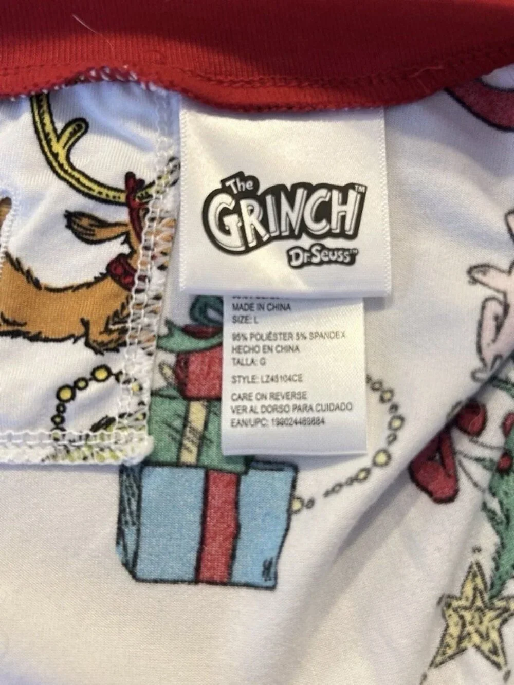 Grinch & Lamb Chop Lot 2 Lg Dog Christmas Outfits! Festive Halloween